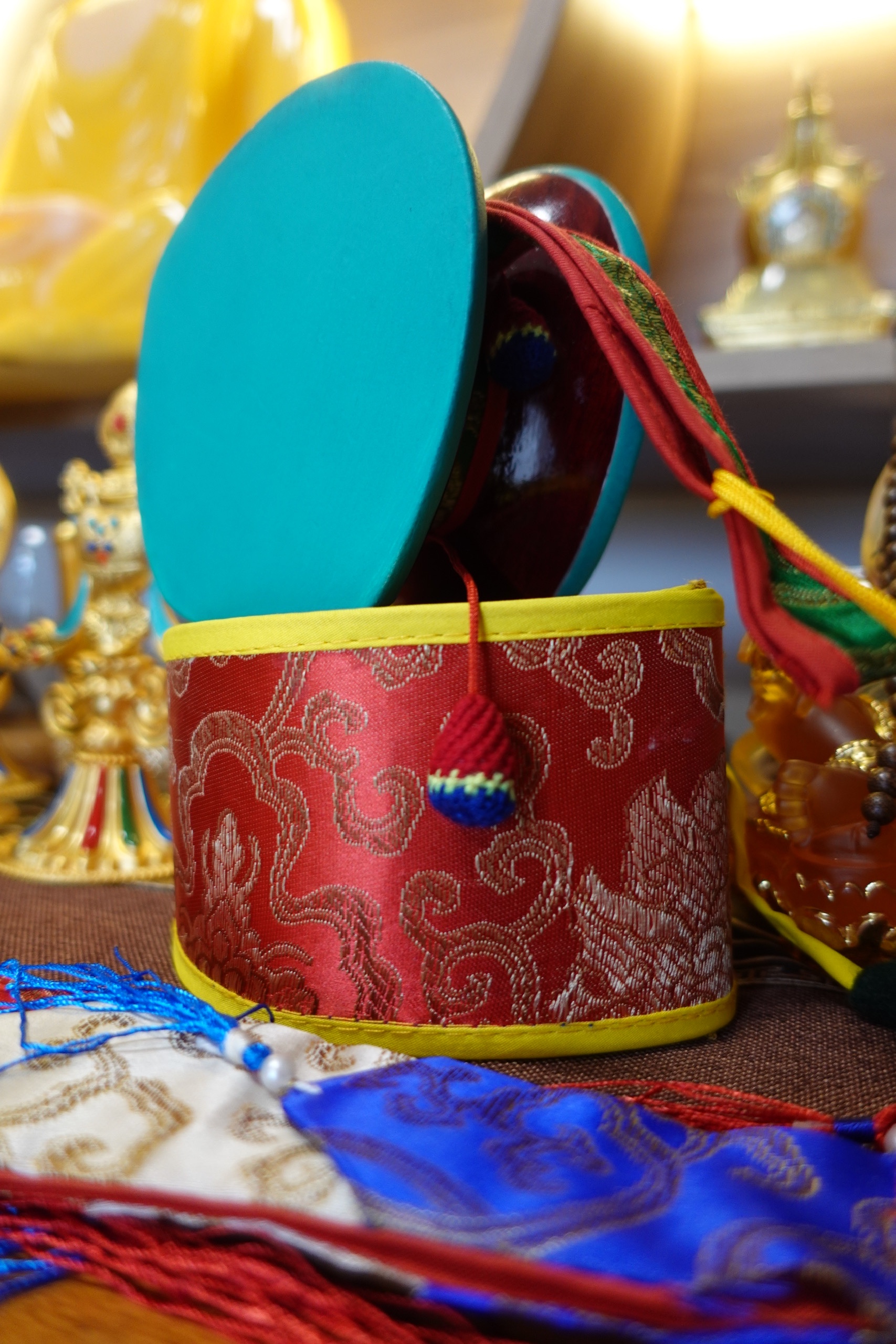 Trống Damaru 12cm - Ảnh 3